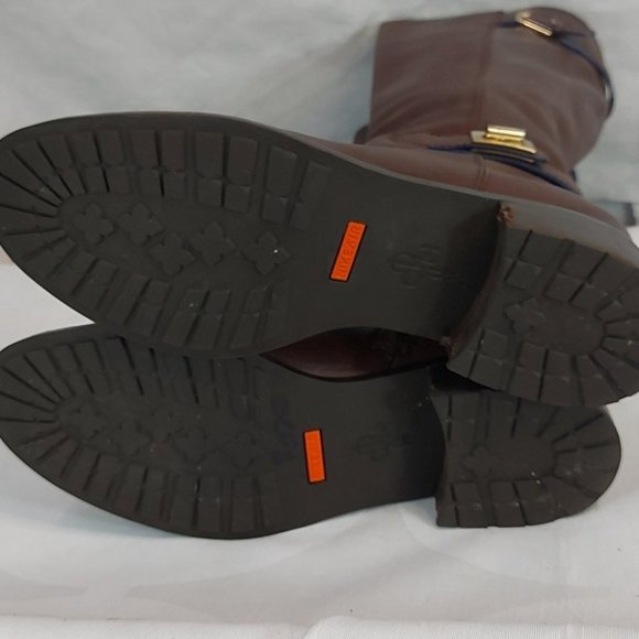 Cole Haan Brown Leather Riding Boots size 8 - Picture 7 of 15